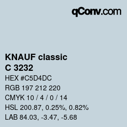 カラーコード: KNAUF classic - C 3232 | qconv.com