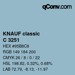 カラーコード: KNAUF classic - C 3251 | qconv.com