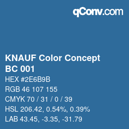 Color code: KNAUF Color Concept - BC 001 | qconv.com