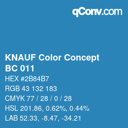 Color code: KNAUF Color Concept - BC 011 | qconv.com