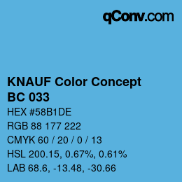 Color code: KNAUF Color Concept - BC 033 | qconv.com