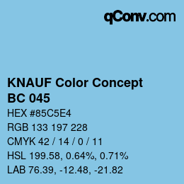 Farbcode: KNAUF Color Concept - BC 045 | qconv.com
