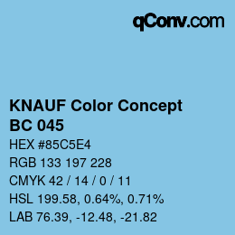 カラーコード: KNAUF Color Concept - BC 045 | qconv.com