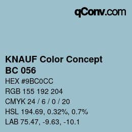 Color code: KNAUF Color Concept - BC 056 | qconv.com