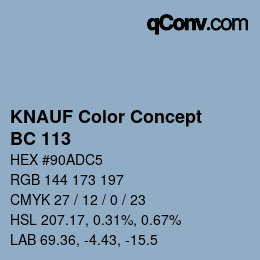 カラーコード: KNAUF Color Concept - BC 113 | qconv.com