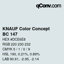 カラーコード: KNAUF Color Concept - BC 147 | qconv.com