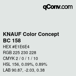 Color code: KNAUF Color Concept - BC 158 | qconv.com