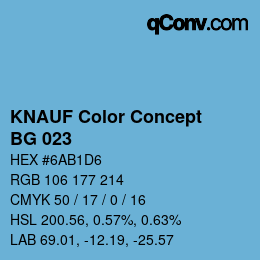 Farbcode: KNAUF Color Concept - BG 023 | qconv.com