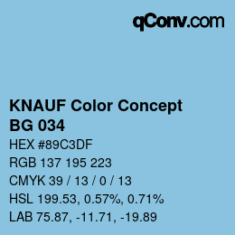 カラーコード: KNAUF Color Concept - BG 034 | qconv.com