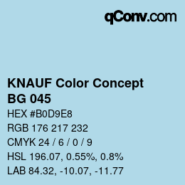 Farbcode: KNAUF Color Concept - BG 045 | qconv.com