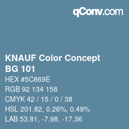 Color code: KNAUF Color Concept - BG 101 | qconv.com