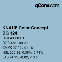 Farbcode: KNAUF Color Concept - BG 124 | qconv.com