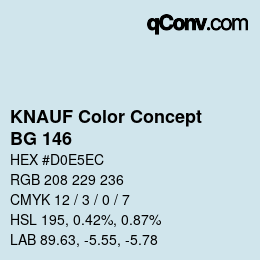 Farbcode: KNAUF Color Concept - BG 146 | qconv.com