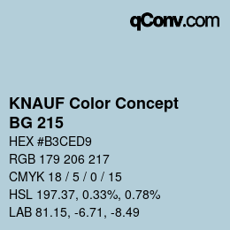 カラーコード: KNAUF Color Concept - BG 215 | qconv.com