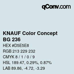 Color code: KNAUF Color Concept - BG 236 | qconv.com