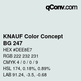 カラーコード: KNAUF Color Concept - BG 247 | qconv.com