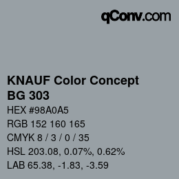 Color code: KNAUF Color Concept - BG 303 | qconv.com