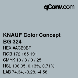 Color code: KNAUF Color Concept - BG 324 | qconv.com