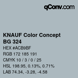 カラーコード: KNAUF Color Concept - BG 324 | qconv.com