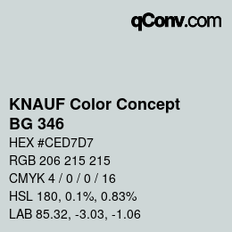 カラーコード: KNAUF Color Concept - BG 346 | qconv.com