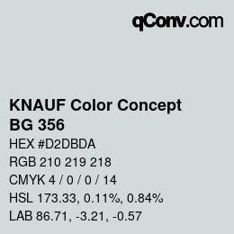 Color code: KNAUF Color Concept - BG 356 | qconv.com