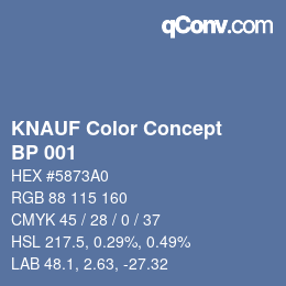 Color code: KNAUF Color Concept - BP 001 | qconv.com