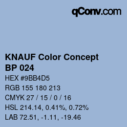 Color code: KNAUF Color Concept - BP 024 | qconv.com