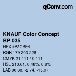 カラーコード: KNAUF Color Concept - BP 035 | qconv.com