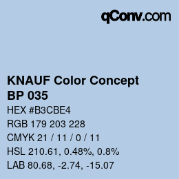 カラーコード: KNAUF Color Concept - BP 035 | qconv.com