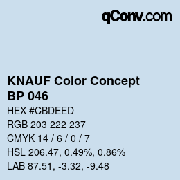 Farbcode: KNAUF Color Concept - BP 046 | qconv.com