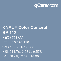 カラーコード: KNAUF Color Concept - BP 112 | qconv.com