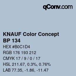 Color code: KNAUF Color Concept - BP 134 | qconv.com