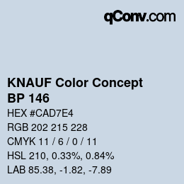 Farbcode: KNAUF Color Concept - BP 146 | qconv.com
