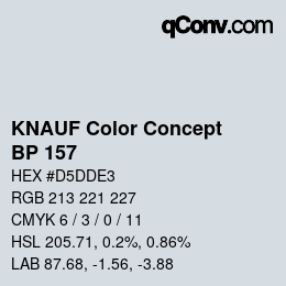 Farbcode: KNAUF Color Concept - BP 157 | qconv.com