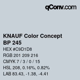 Farbcode: KNAUF Color Concept - BP 245 | qconv.com