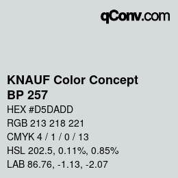 Color code: KNAUF Color Concept - BP 257 | qconv.com