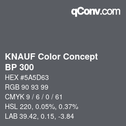 Código de color: KNAUF Color Concept - BP 300 | qconv.com