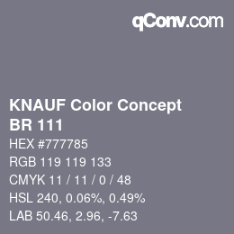 Farbcode: KNAUF Color Concept - BR 111 | qconv.com