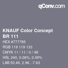 Color code: KNAUF Color Concept - BR 111 | qconv.com