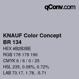 Code couleur: KNAUF Color Concept - BR 134 | qconv.com