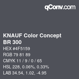 Farbcode: KNAUF Color Concept - BR 300 | qconv.com