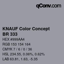 Farbcode: KNAUF Color Concept - BR 333 | qconv.com