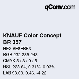 Color code: KNAUF Color Concept - BR 357 | qconv.com