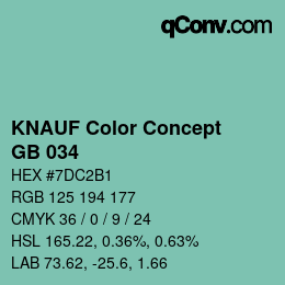 Color code: KNAUF Color Concept - GB 034 | qconv.com