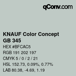 Color code: KNAUF Color Concept - GB 345 | qconv.com