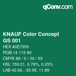 Farbcode: KNAUF Color Concept - GS 001 | qconv.com