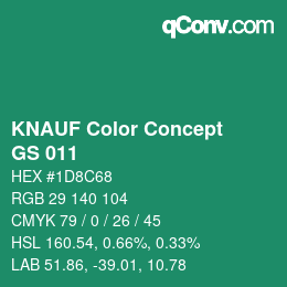 カラーコード: KNAUF Color Concept - GS 011 | qconv.com