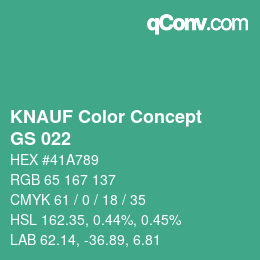 Farbcode: KNAUF Color Concept - GS 022 | qconv.com