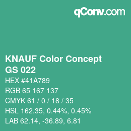 カラーコード: KNAUF Color Concept - GS 022 | qconv.com
