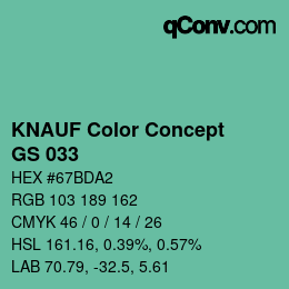 Farbcode: KNAUF Color Concept - GS 033 | qconv.com